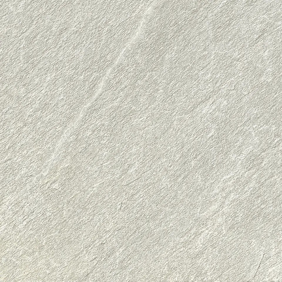 Ardena Pearl matte porcelain tile with a grey stone design, for floors and walls. Made in Spain, in a 24x24" size.