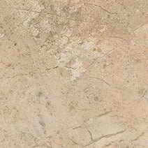 Corinto Almond glossy ceramic tile with a stone design, for floors and walls. Made in Spain, in a 18x18" size.