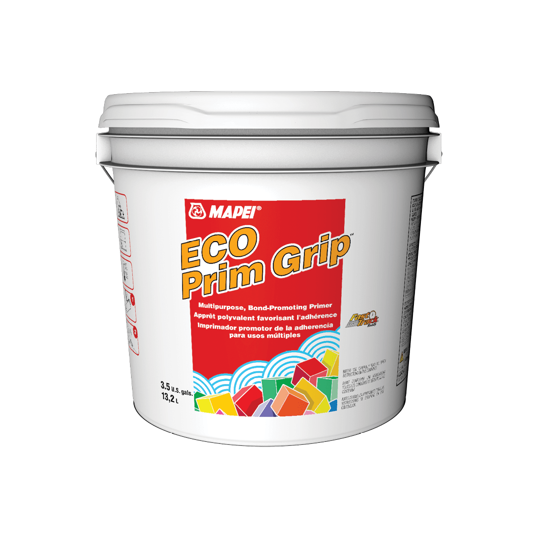 Mapei Eco Prim Grip bond-promoting primer, in a 13.2 L bucket.