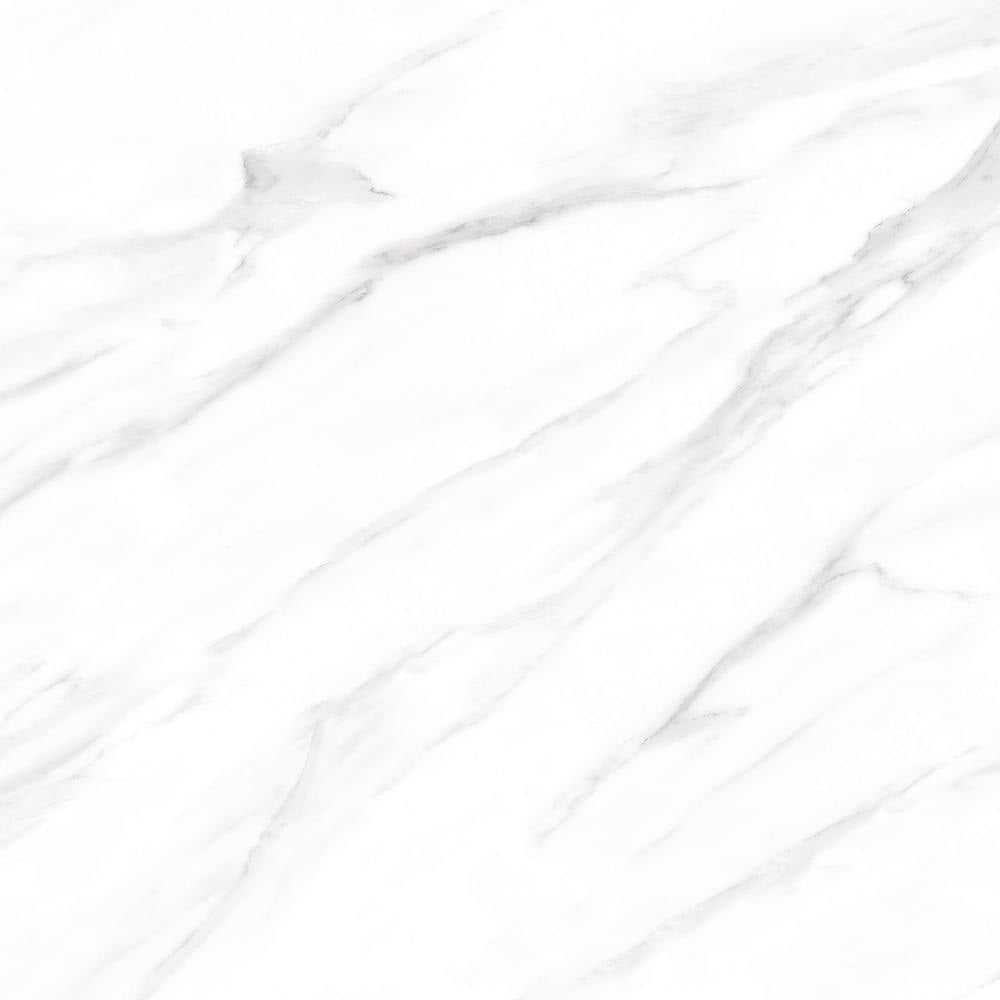 Marmo Julieta polished/matte porcelain tile in a soft white marble style, for floors and walls. In a 24x24" size.