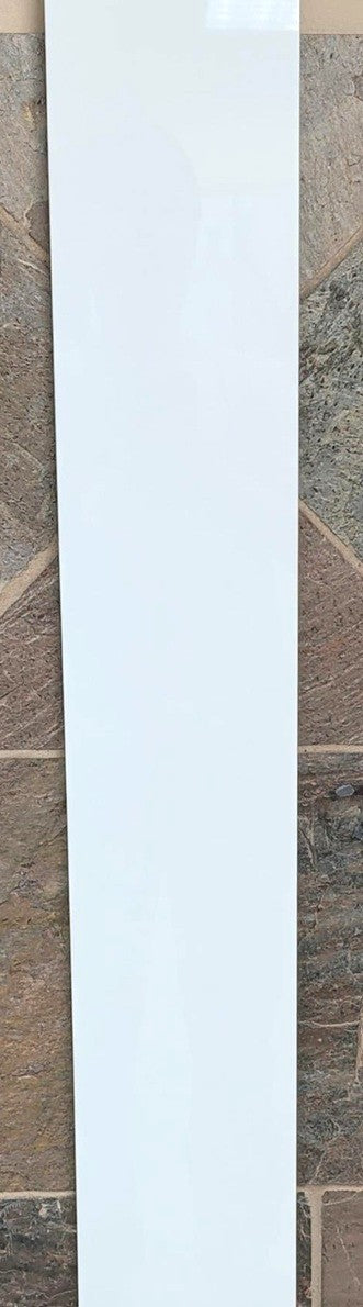 Pearl White pure white porcelain shower jamb in a 6x94.5" size.