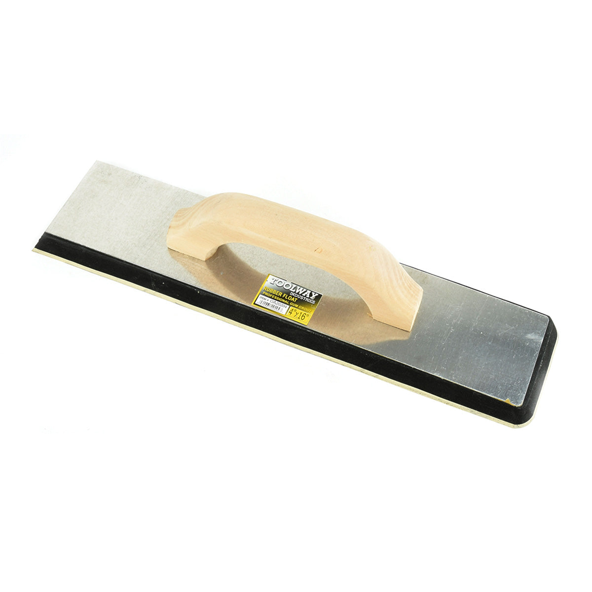 Professional grade white rubber float for use with sanded, unsanded, and fine aggregate grout installations.