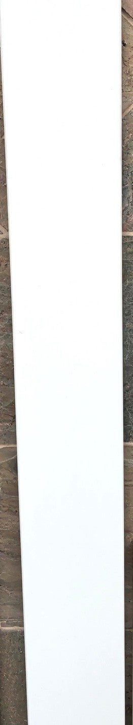 Pure White quartz shower arch in a 6x76" size.