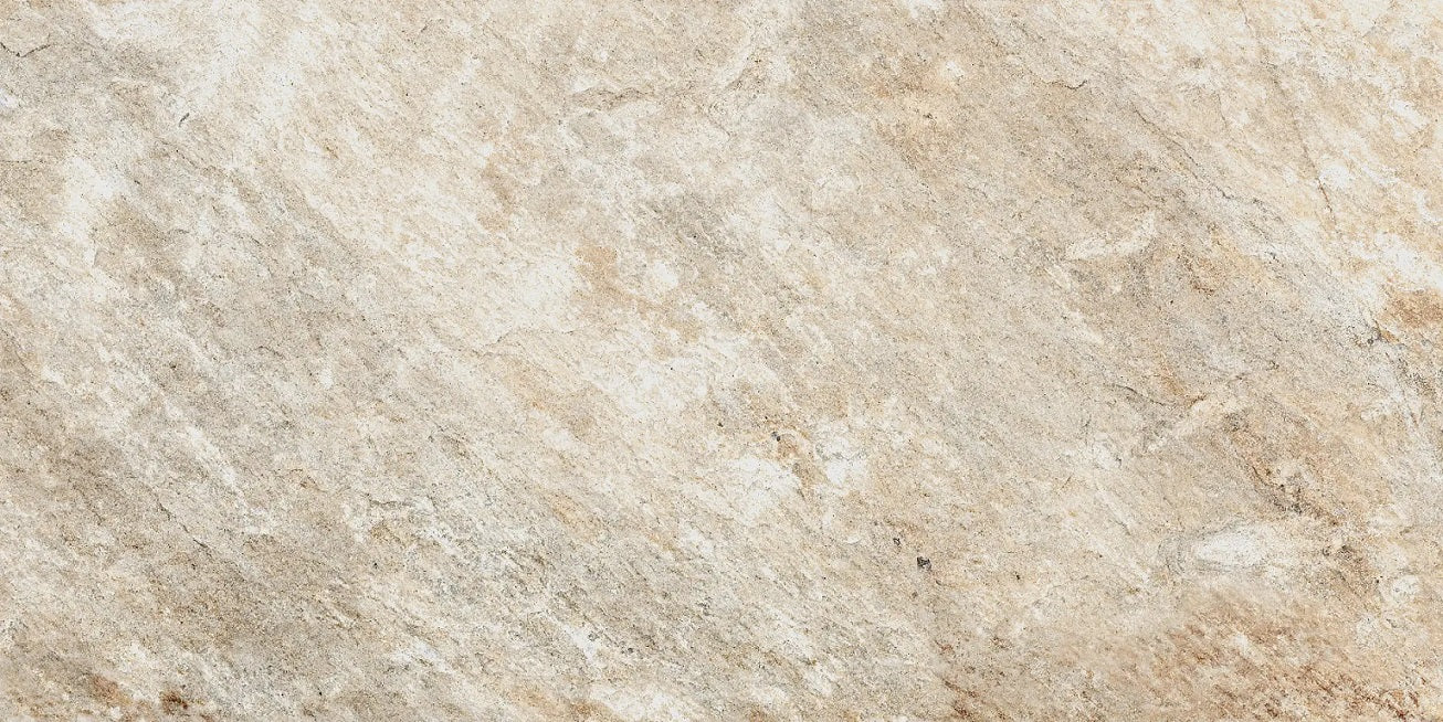 Rocking Beige matte porcelain tile with a stone design, for floors and walls. Made in Italy, in a 8x16" size.