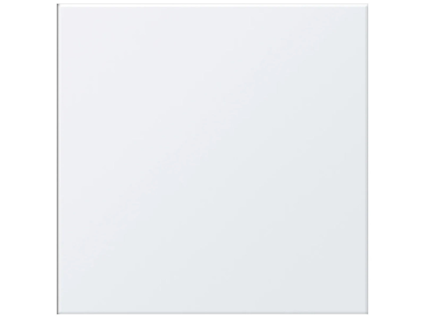 Satin White matte porcelain tile with solid white colour. In a 13x13" size.