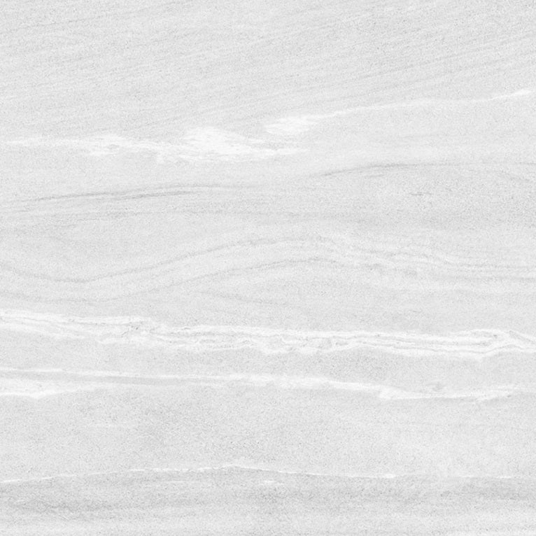 Strata Bianco matte porcelain tile with a white stone design, for floors and walls. In a 24x24" size.