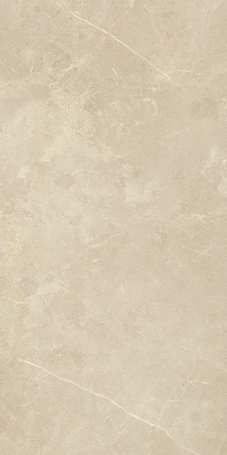Vision Sand beige stone look polished porcelain tile for floor and wall made in Italy. 12x24" size.
