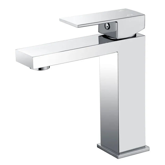 Model 68 bathroom vanity single hole faucet in a chrome colour.