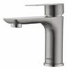 Model 68 bathroom vanity single hole faucet in a brushed nickel colour.