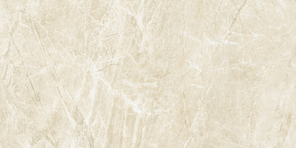 Athena Almond matte porcelain tile with a beige stone design, for floors and walls. Made in Italy, in a 24x48" size.