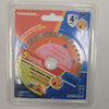 Continuous Rim Diamond Tile blade with a 4" diameter blade, for cutting of porcelain, granite, stone, etc.
