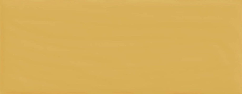 Candy Mostarda glossy ceramic tile with a yellow design, for walls. Made in Italy, in a 8x20" size.