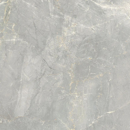 Charisma Pearl grey stone look matte porcelain tile for floor and wall made in Italy. 24x24" size.
