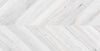 Chevron White matte porcelain tile with a chevron wood design, for floors and walls. Made in Spain, in a 24x48" size.
