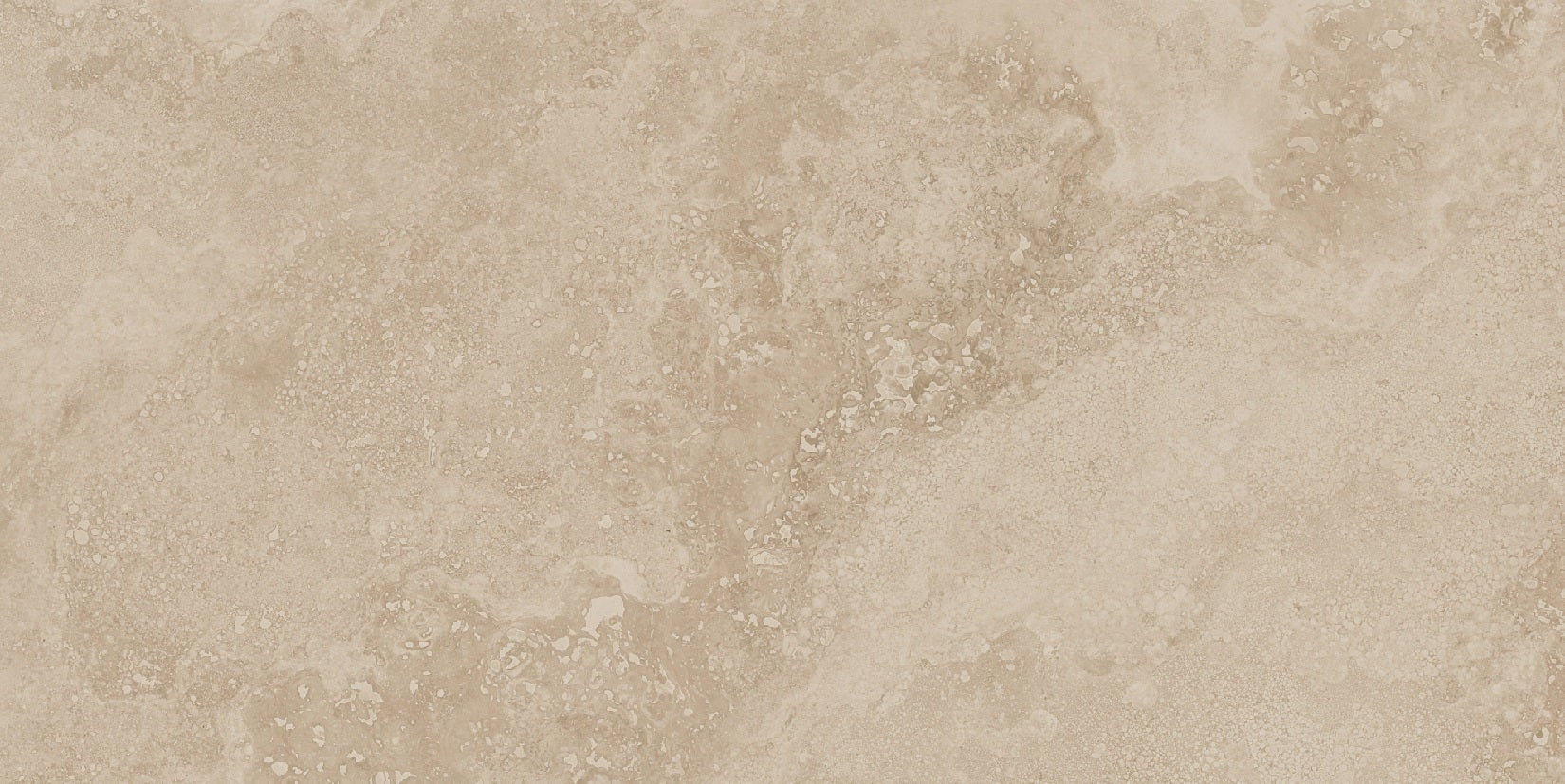 Cipriani Beige matte porcelain tile with a stone/cement design, for floors and walls. Made in Spain, in a 12x24" size.