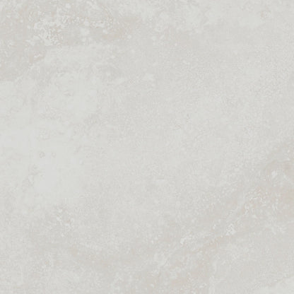 Cipriani Blanco matte porcelain tile with a white stone/cement design, for floors and walls. In a 24x24" size.