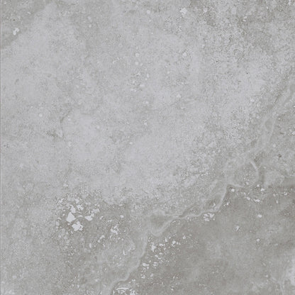 Cipriani Gris matte porcelain tile with a grey stone/cement design, for floors and walls. In a 24x24" size.