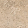 Corinto Almond glossy ceramic tile with a stone design, for floors and walls. Made in Spain, in a 18x18" size.