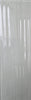 Desert Caravan white/light grey glass subway tile with a waved finish. In a 4x12" size.