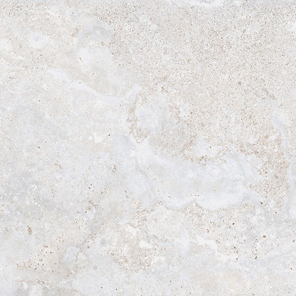 Dolomia White matte porcelain tile with a stone design, for floors and walls. Made in Italy, in a 48x48" size.