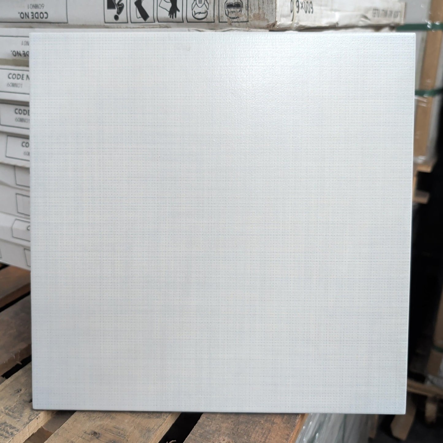 Drill White 13x13" Matte - 57 Sq. Ft. Take All