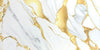 El Dorado Gold polished porcelain tile with a white, gold, and grey marble style for floors and walls. In a 24x48" size.