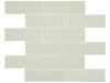 Element Sand glass mosaic with a beige colour. In a 2x6" brick mosaic shape.