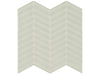 Element Sand glass mosaic with a beige colour. In a chevron mosaic shape.