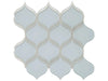 Element Skylight glass mosaic with a light blue colour. In an arabesque lamp mosaic shape.