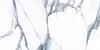 Fantasy Acqua polished porcelain tile with a white and blue marble design, for floors and walls. In a 24x48" size.