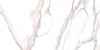 Fantasy Pink polished porcelain tile with a white marble design, for floors and walls. Made in Spain, in a 24x48" size.