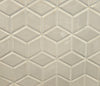 Floral Beige glossy porcelain mosaic with a beige colour, for floors and walls. In a floral diamond mosaic shape.