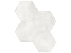 Form Ivory hexagon in a white/ivory colour. In a 7" hexagon size.