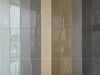 Collection of glass brick subway tiles in various colours and surface finishes. All in a 4x12" size.