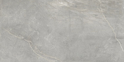 Iroc Greige stone look matte porcelain tile for floor and wall made in Italy. 12x24" size.