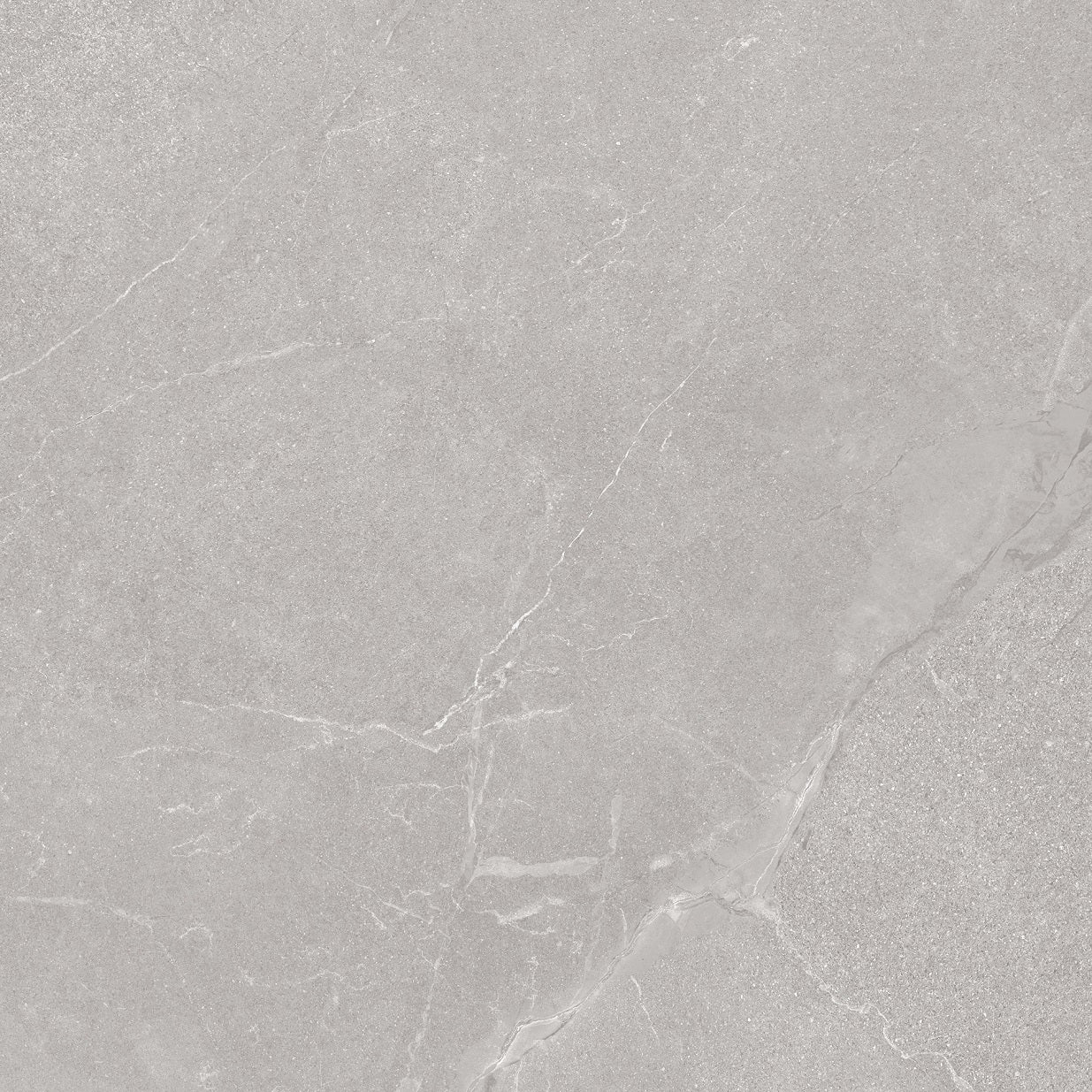 Legacy Stone Grigio matte porcelain tile with a stone design, for floors and walls. Made in Italy, in a 24x24" size.