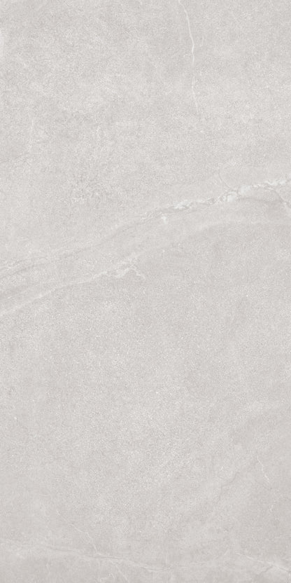 Legacy Stone Perla matte porcelain tile with a stone design, for floors and walls. Made in Italy, in a 24x48" size.
