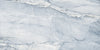 Macauba Blue polished porcelain tile with a marble design, for floors and walls. Made in Spain, in a 24x48" size.