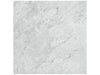 Malena Ice glossy ceramic tile in a light grey stone style, for floors and walls. In a 13x13" size.