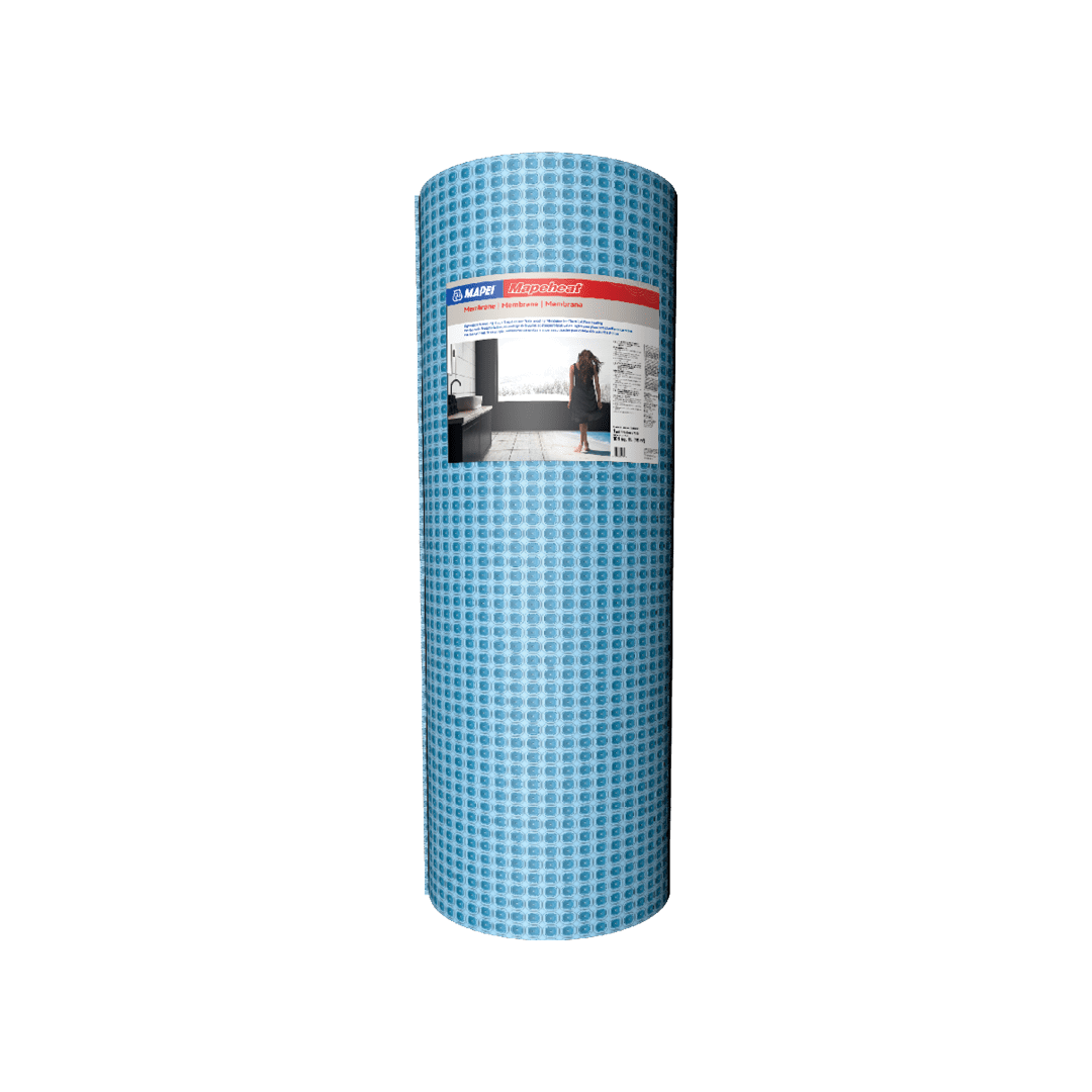 Mapei Mapeheat uncoupling membrane for use with heated floor cables, in a 161 square foot roll.