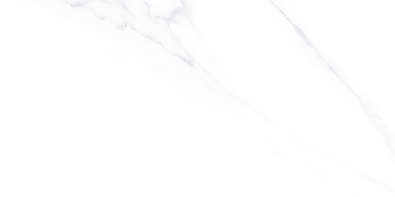 Marmo Danica polished porcelain tile in a white and soft grey marble style, for floors and walls. In a 24x48" size.