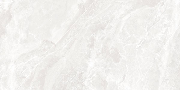 Marvinton Pearl matte porcelain tile with a grey stone design, for floors and walls. Made in Spain, in a 12x24" size.