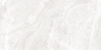 Marvinton Pearl matte porcelain tile with a grey stone design, for floors and walls. Made in Spain, in a 12x24" size.