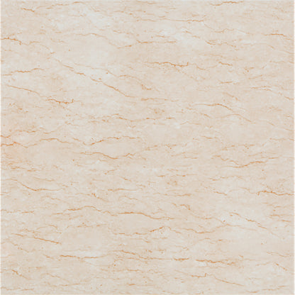 Perlatino Beige glossy porcelain tile with a stone design, for floors and walls. Made in Spain, in a 24x24" size.