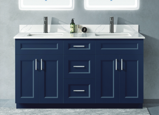 MDF Vanity 60" Double Sink