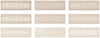 Mediterraneo Beige contemporary style glossy ceramic subway tile with varying designs, for walls. In a 3x12" size.