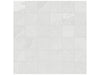 Nord Lithium matte porcelain tile with a light grey stone style, for floors and walls. In a 2x2" mosaic.