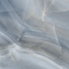 Onice Smerato glossy porcelain tile with a blue onyx design, for floors and walls. Made in Spain, in a 24x24" size.