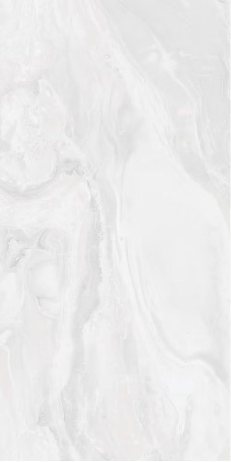 Onix Grey polished porcelain tile in a light grey onyx style, for floors and walls. In a 24x48" size.