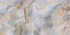 Onyx Original polished porcelain tile with a blue onyx design, for floors and walls. In a 24x48" size.